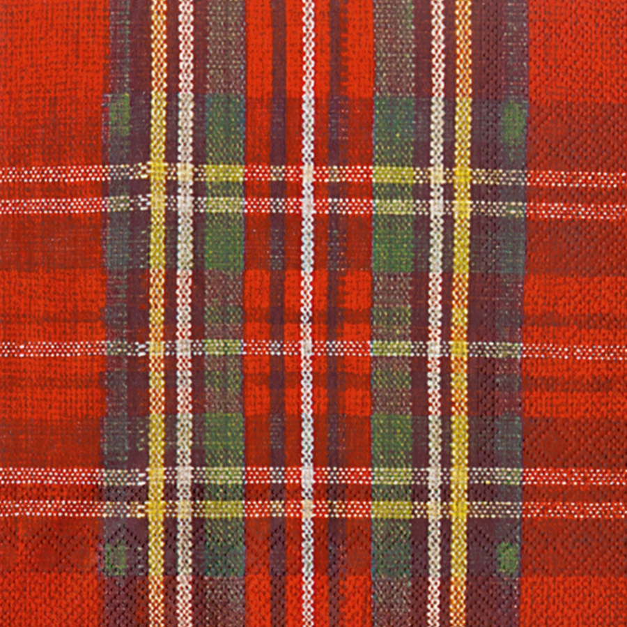 Classic Christmas Check Paper Napkins