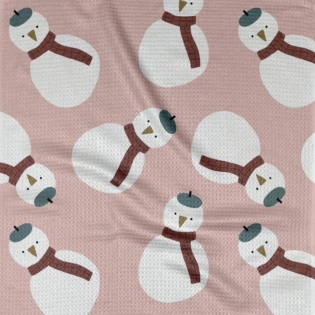 Snowman Tea Towel