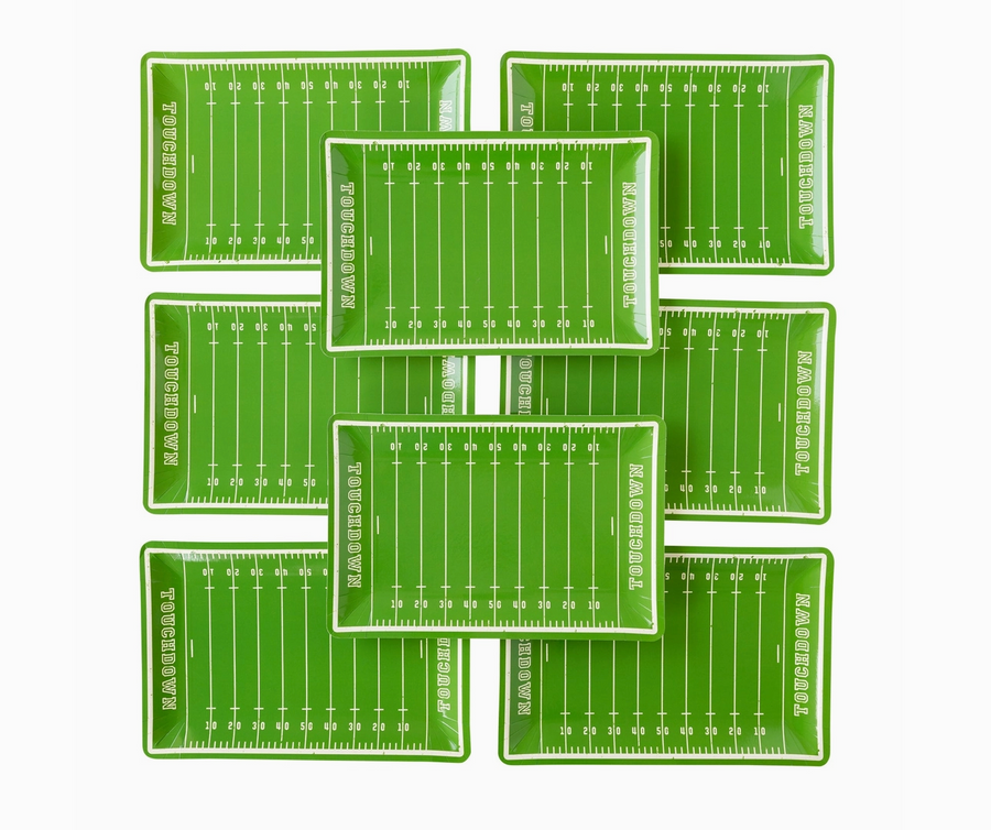 Football Field Paper Plate