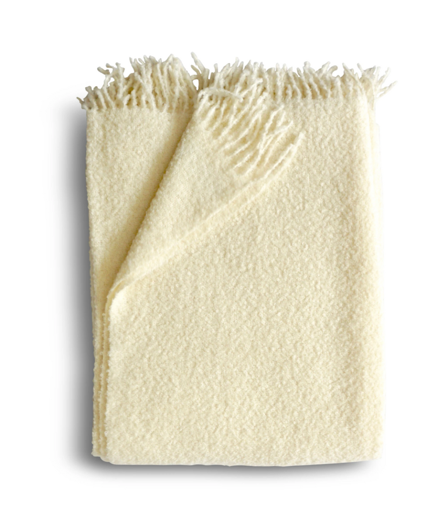 Alpaca Throw, Pearl