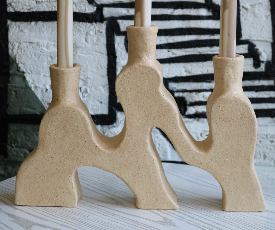 Veromo Limestone Candelabra